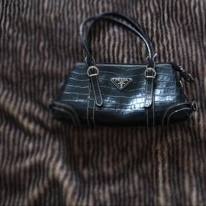 Prada Milano Dal Crocodile Black Bag